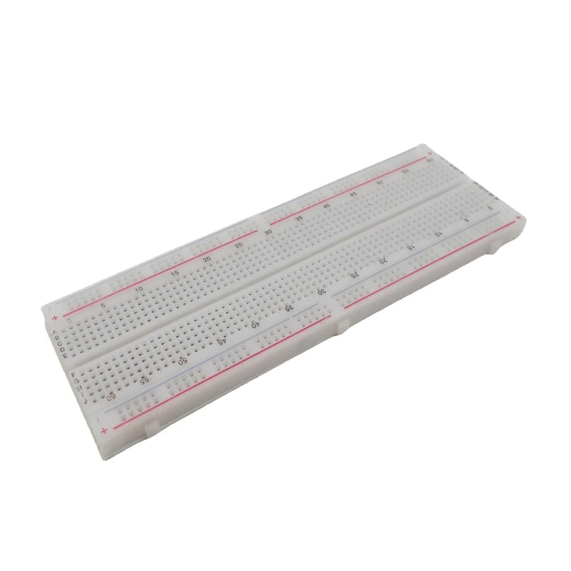 Custom MB-102 Red Blue Line Breadboard 830 Hole Breadboard Experimental Connection Board 165 × fifty-five × 10mm