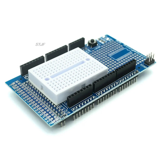 Custom MEGA 2560 R3 Proto Prototype Shield V3.0 Expansion Development Board + Mini PCB Breadboard 170 Tie Points for arduino