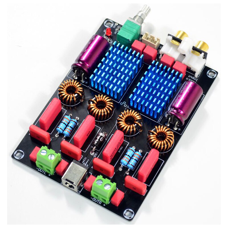 MINI HIFI AUDIO Class D TPA3116D2 2.0 Dual Chip WIMA Deluxe Digital Power Amplifier Board 100W+100W customize
