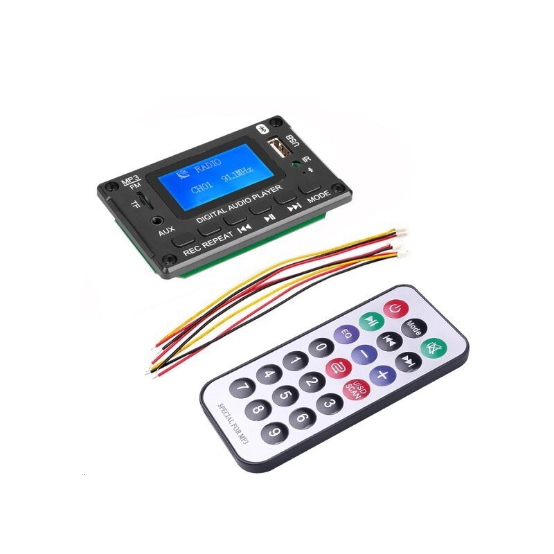 MP3 Decoder Board BT 5.0 Stereo Audio Receiver Player FLAC WAV APE Decoding FM Radio USB TF For Car Amplifier customize