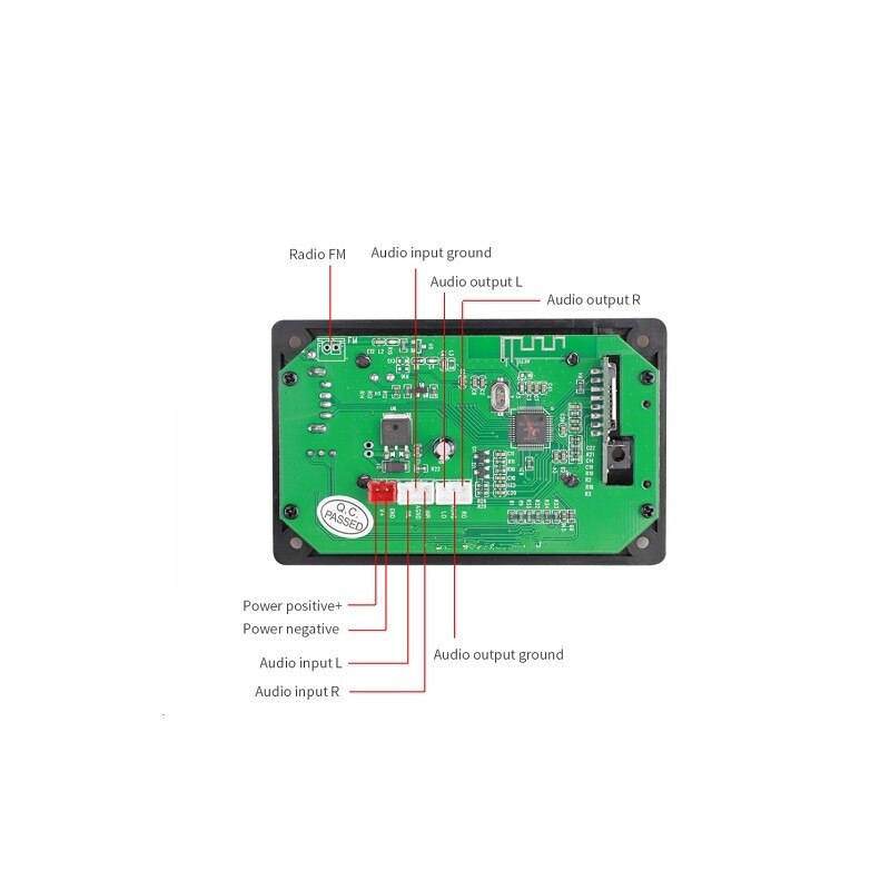 MP3 Decoder Board BT 5.0 Stereo Audio Receiver Player FLAC WAV APE Decoding FM Radio USB TF For Car Amplifier customize