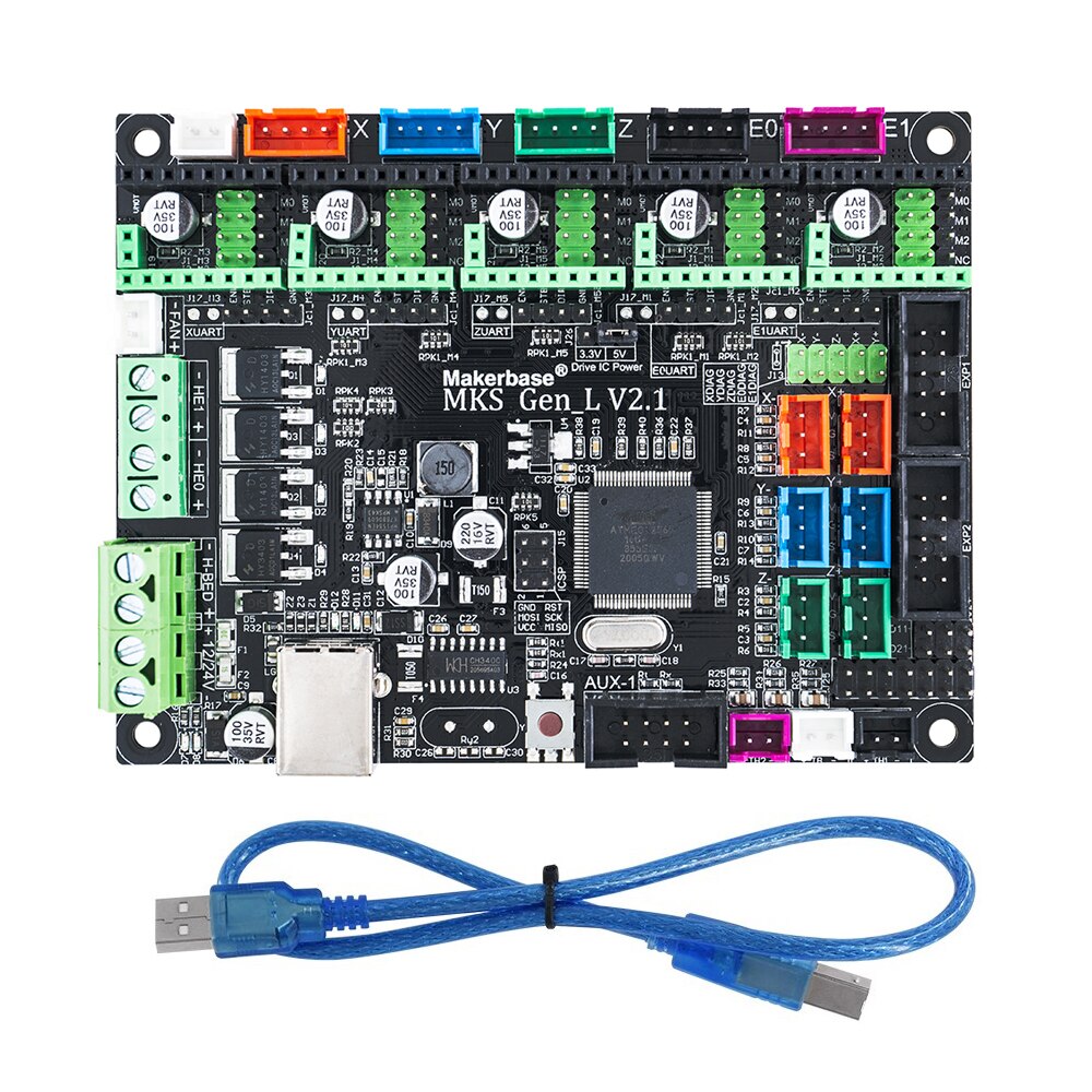 MKS Gen_L 2.1 3D Printer Parts Control Board Support TMC2209 2208 Uart Mode Gen L customize