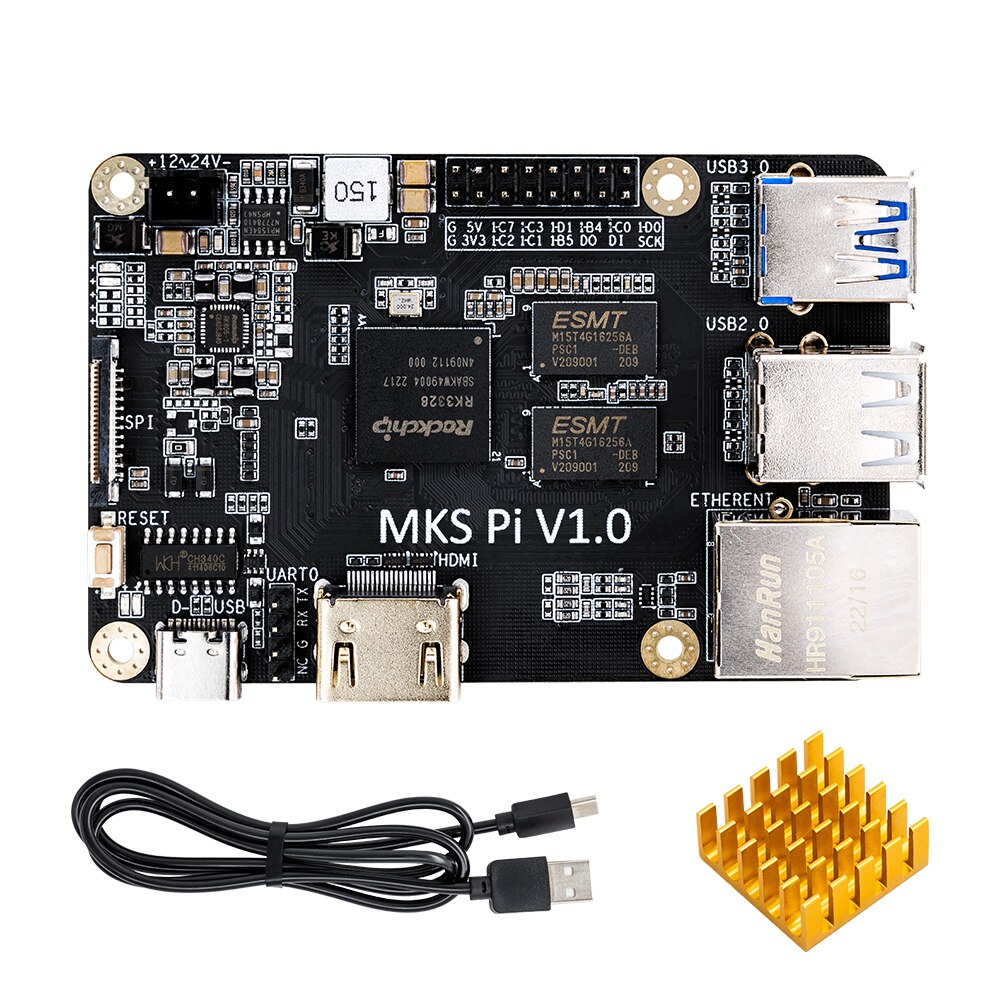 MKS PI Motherboard With Quad-Core 64bits SOC Onboard Runs Klipper Screen Para For Voron Replace Raspberry Pi RasPi RPI customize