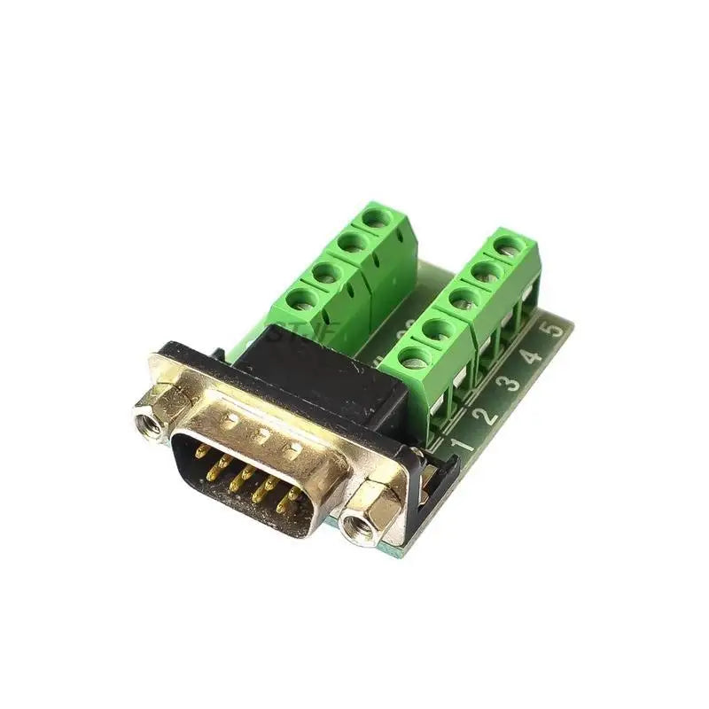 Custom Male Parallel 2 rows 9 pins DB9 Serial port turn to wire terminals DR9 male socket turn to terminal