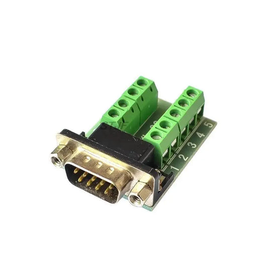 Custom Male Parallel 2 rows 9 pins DB9 Serial port turn to wire terminals DR9 male socket turn to terminal
