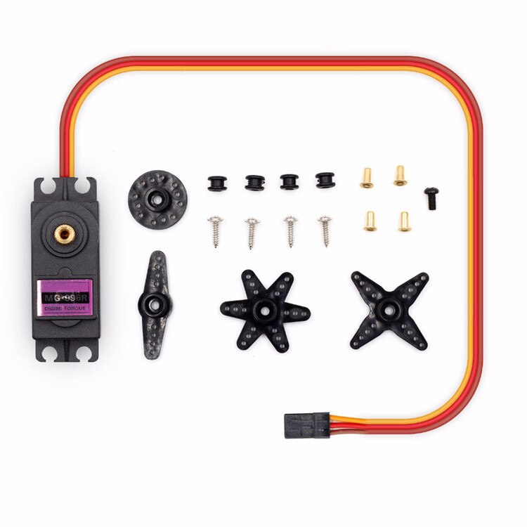 Mg996r, mg996 steering gear vehicle and ship manipulator 13kg high torque half iron gear steering gear digital server customize