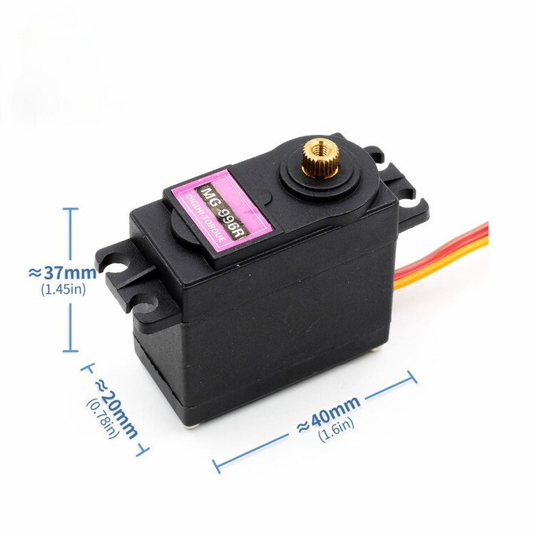 Mg996r, mg996 steering gear vehicle and ship manipulator 13kg high torque half iron gear steering gear digital server customize