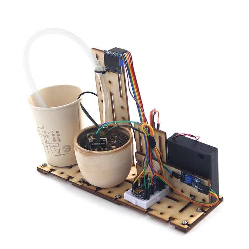 Micro Expression Plant Automatic Watering Device Soil Moisture Detection DIY Production Compatible with Arduino customize