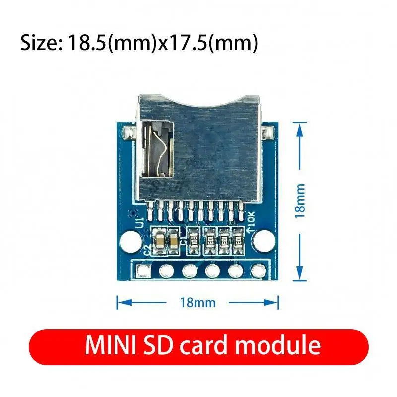 Custom Micro Mini SD Storage Expansion Board Mini Micro SD TF Card Memory Shield Module With Pins for Arduino