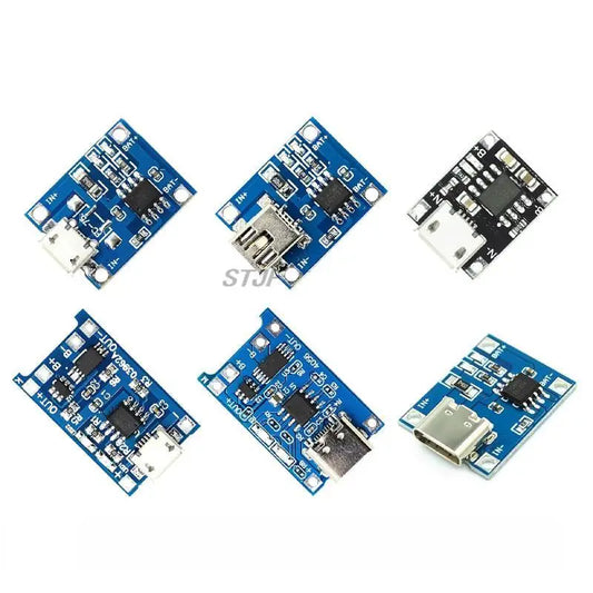 Custom Micro USB 5V 1A 18650 TP4056 Lithium Battery Charger Module Charging Board With Protection Dual Functions 1A Li-ion