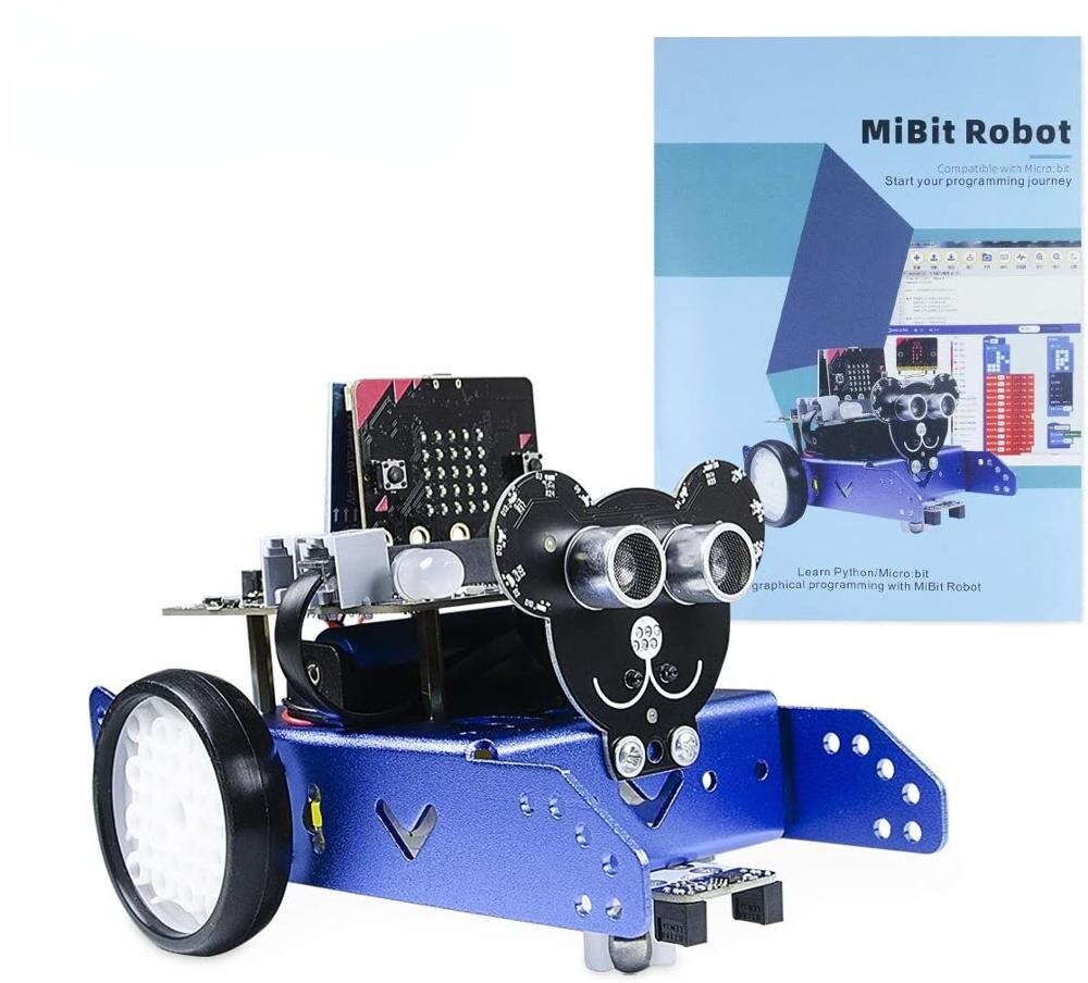 Micro Bit Robot Box Micro:bit Programmable Education Robot Car Kit STEM Education, DIY Mec ...