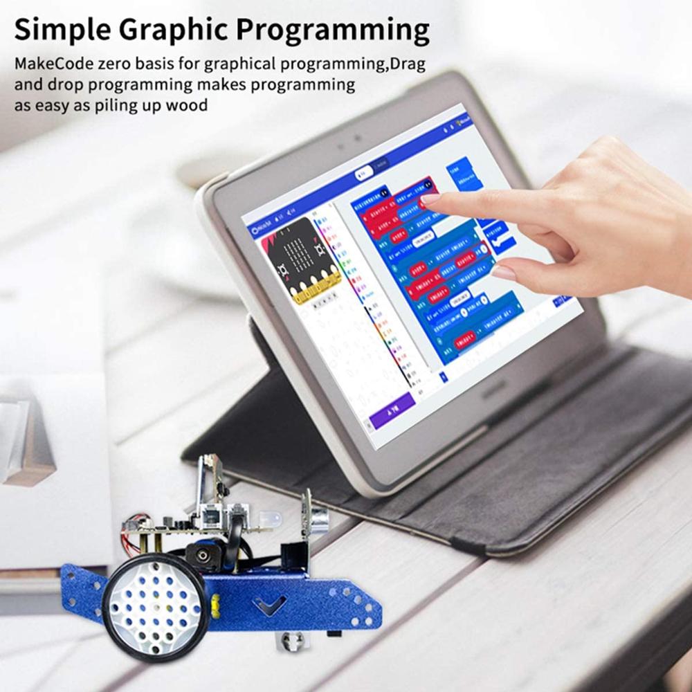 Micro:bit Programmable Education Robot Car Kit STEM Education, DIY Mechanical Building Blocks, Improve Children' s Lo customize