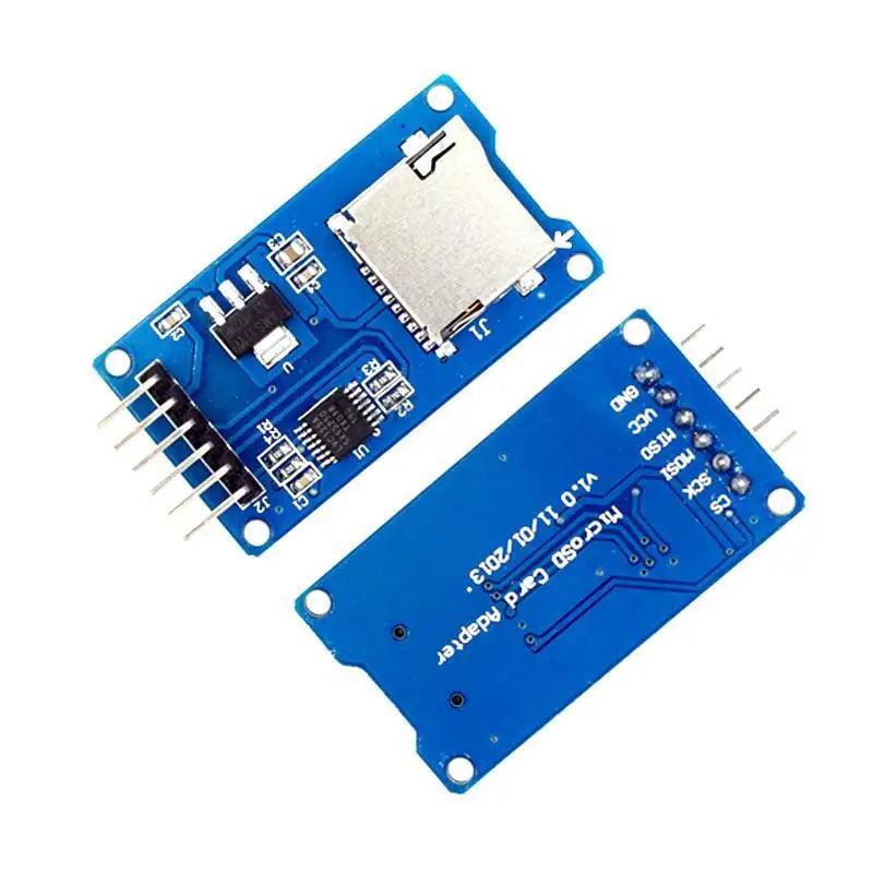 Custom MicroSD Card Adapter module SPI interface TF card reader with level conversion chip