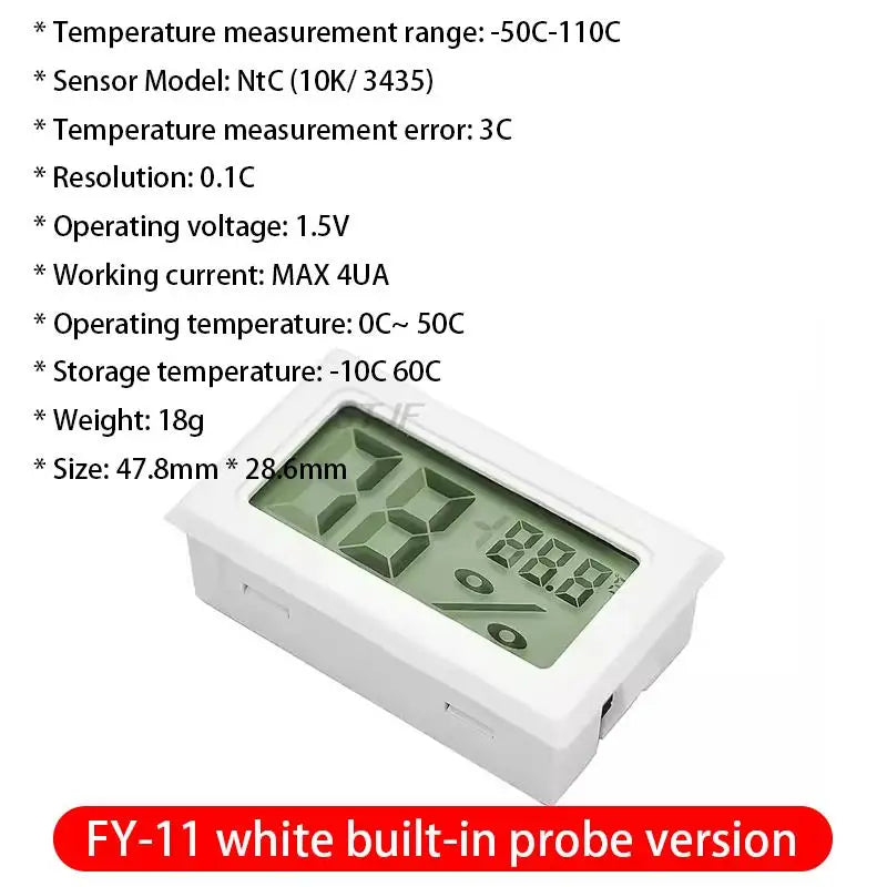 Custom Mini Digital LCD Thermometer Temperature Sensor Automatic Control Fridge Freezer Thermometer Embedded tape probe FY-10 FY-11