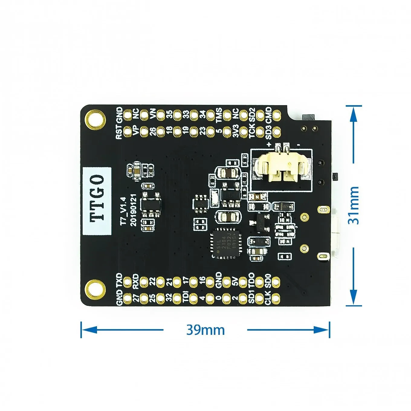 Custom Mini32 ESP32-WROVER-B PSRAM Wi-Fi For Bluetooth Module Development Board for TTGO T7 V1.4