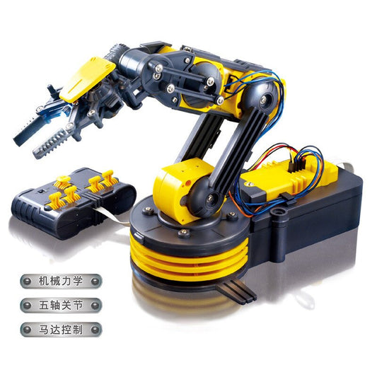 Motor Machine Arm Magic Remote Control Handle Science Experiment Student Hands-on Brain Assembling Educational Boy Toys customize