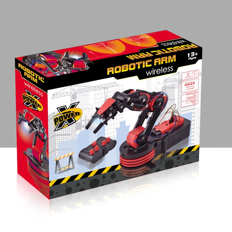Motor Machine Arm Magic Remote Control Handle Science Experiment Student Hands-on Brain Assembling Educational Boy Toys customize