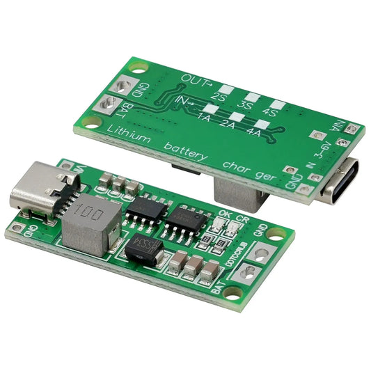 Custom Multi-Cell 2S 3S 4S Type-C To 8.4V 12.6V 16.8V Step-Up Boost LiPo Polymer Li-Ion Charger 7.4V 11.1V 14.8V 18650 Lithium Battery