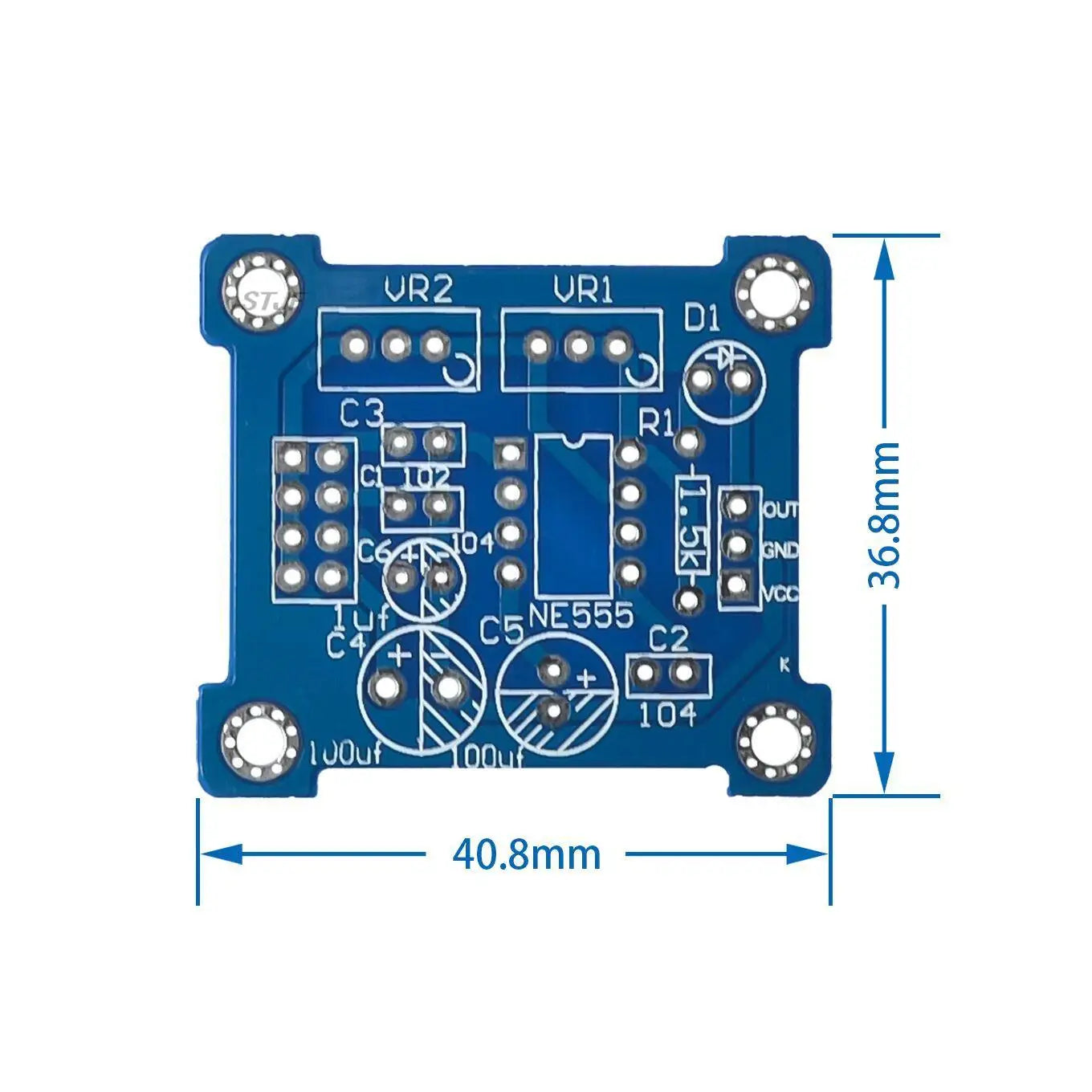 Custom NE555 Pulse Generator Pulse Starter Duty Cycle and Frequency Adjustable Module DIY Kit Oscillator Square Wave Signal Generator