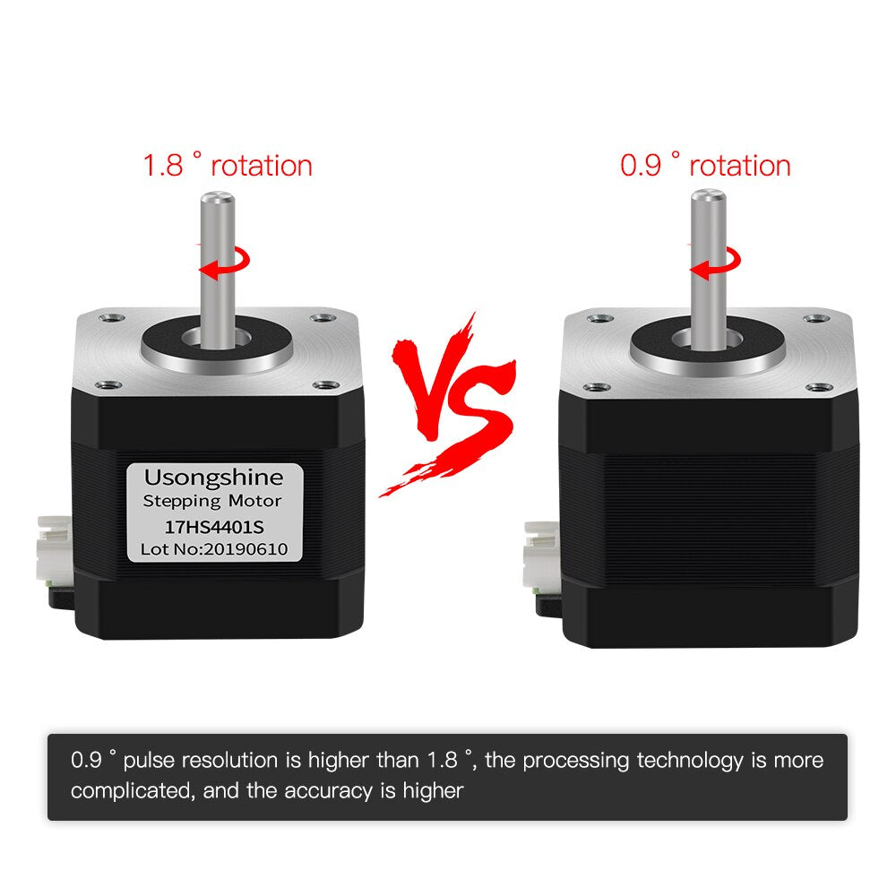 Nema 17 Stepper Motor 0.9 Degree 280 mN.m/57g.cm 1.3A Nema 17HS4401S With Dupont 4-lead Nema17 Step motor DIY CNC for Ender 3 customize