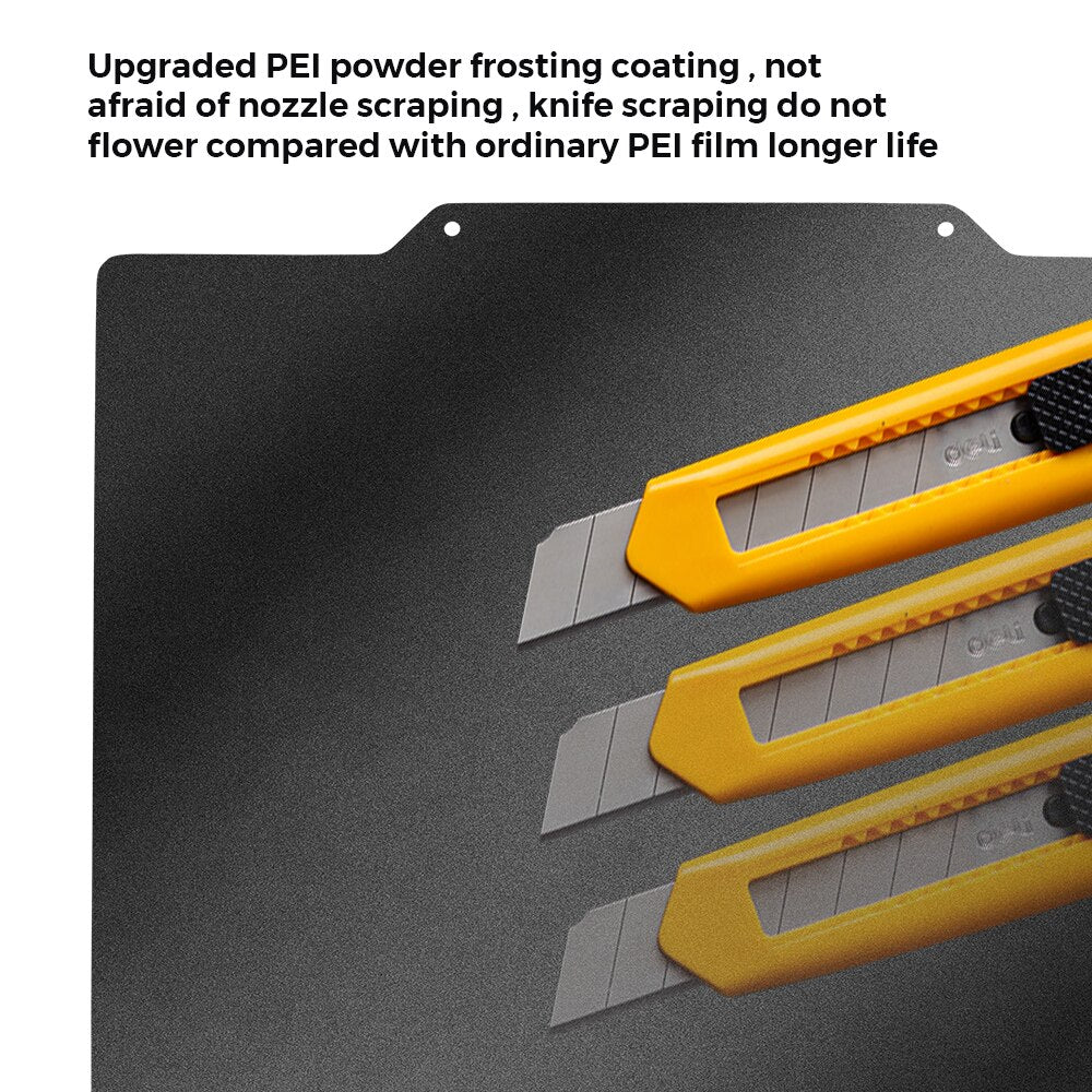 New Double Sided PEI Spring Steel Sheet (Double Sided Black Textured ) With Magnetic Base 220/235/310mm For 3D Printer Hotbed customize