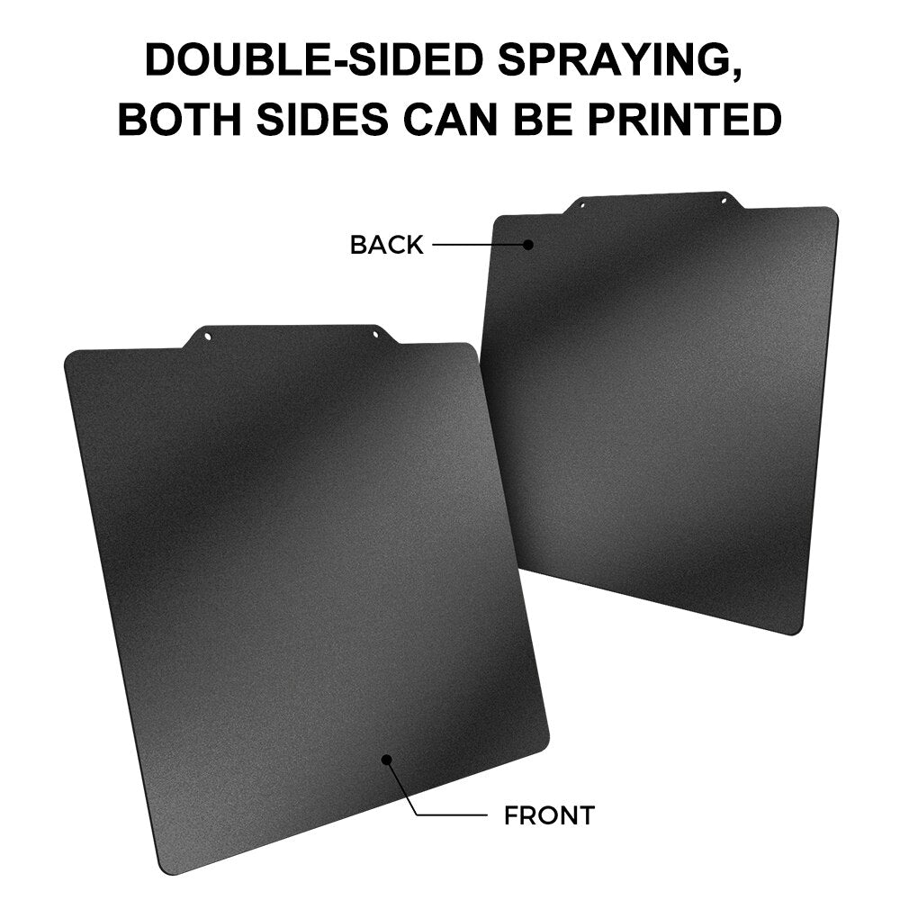 New Double Sided PEI Spring Steel Sheet (Double Sided Black Textured ) With Magnetic Base 220/235/310mm For 3D Printer Hotbed customize