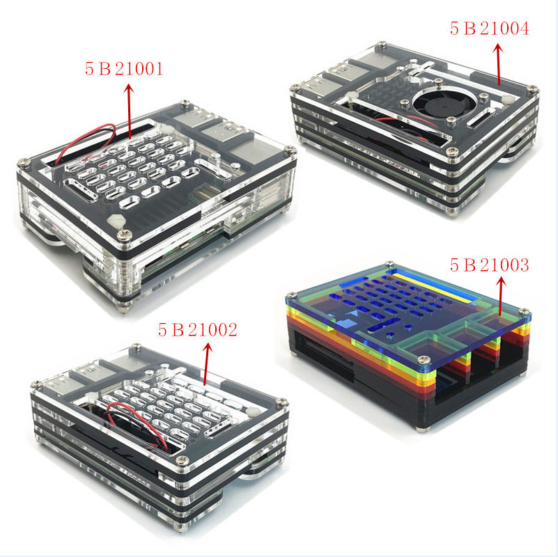 Raspberry Pi 5 Shell Acrylic Raspberry Peel 5 Box Shell 5b2014 – Lonten ...
