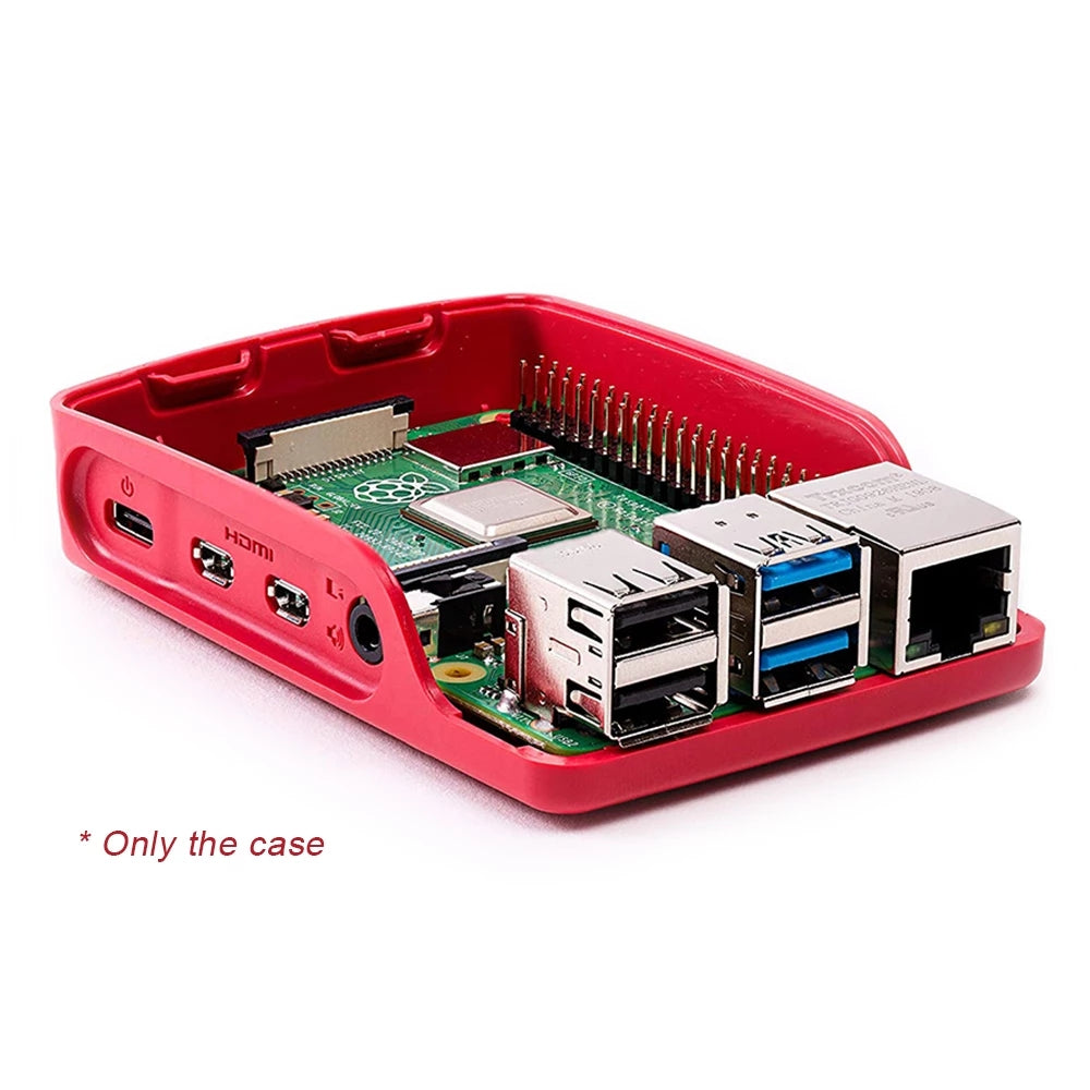 Official Raspberry Pi 4 Model B 4b red-white ABS protective case easy to install Raspberry Pi 4B LT-4BA13 customize