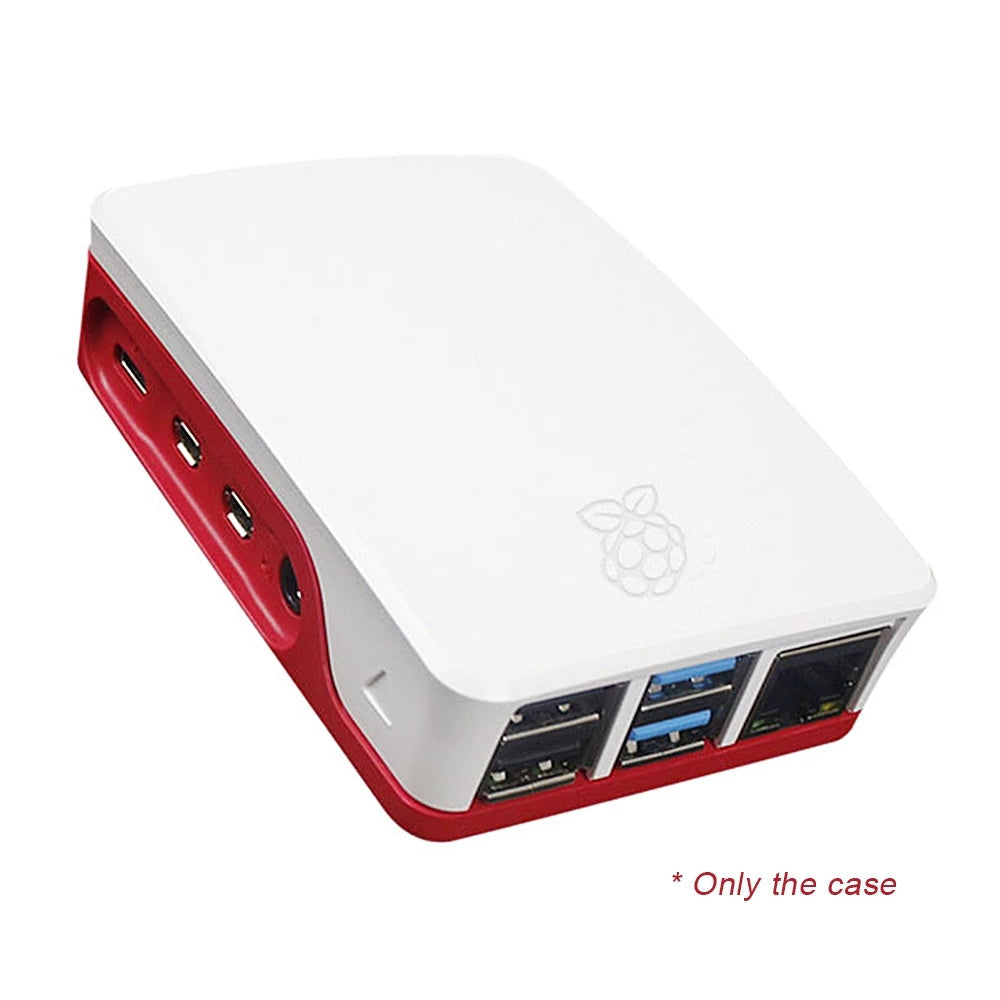 Official Raspberry Pi 4 Model B 4b red-white ABS protective case easy to install Raspberry Pi 4B LT-4BA13 customize