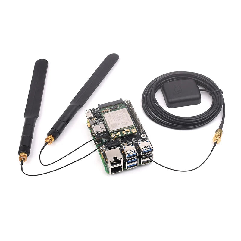 Custom MiniPCIe 4G Gigabit Ethernet RJ45 USB HUB HAT+ Optional SIM7600G-H/EG25-G for Rasberry Pi 5
