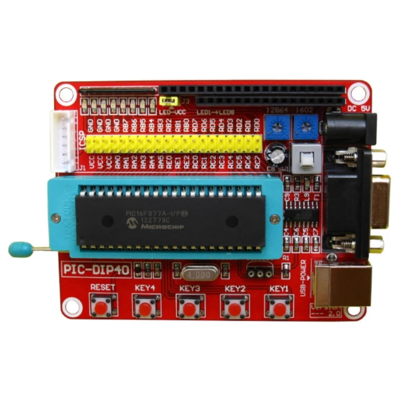 Custom PIC16F877A Microcontroller Small System PIC Development Board Learning Board