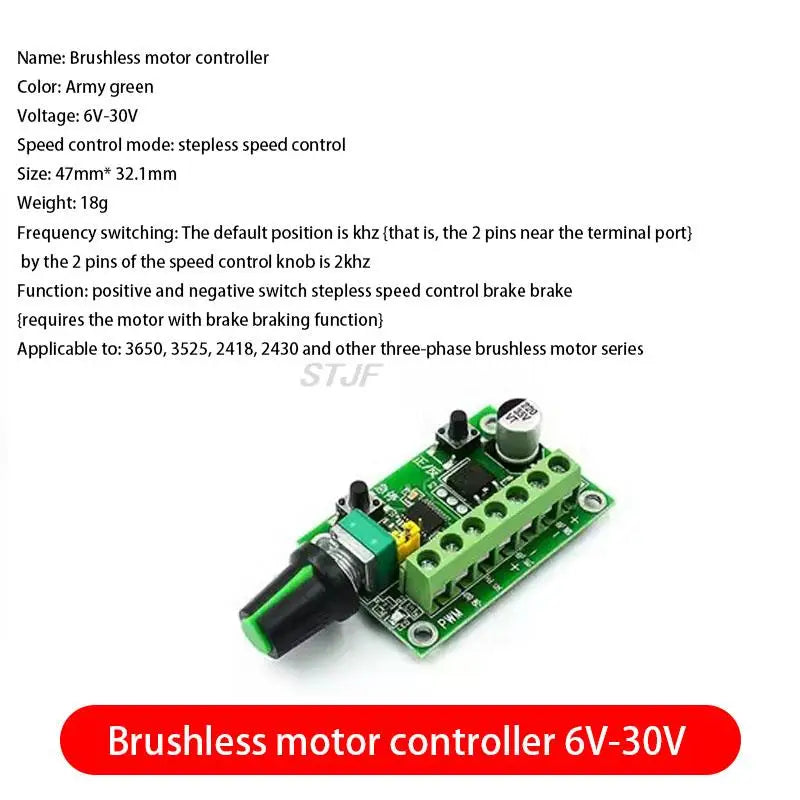 Custom PWM DC Motor Governor 2A 3A 5A 10A Speed Control Switch Function 1803BK 1203BK