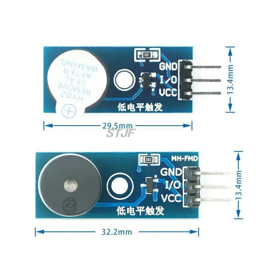 Custom Passive Buzzer Module Alarm Sensor Beep Audion 9012 Drive 3.3-5V For Arduino Smart Car With DuPont line