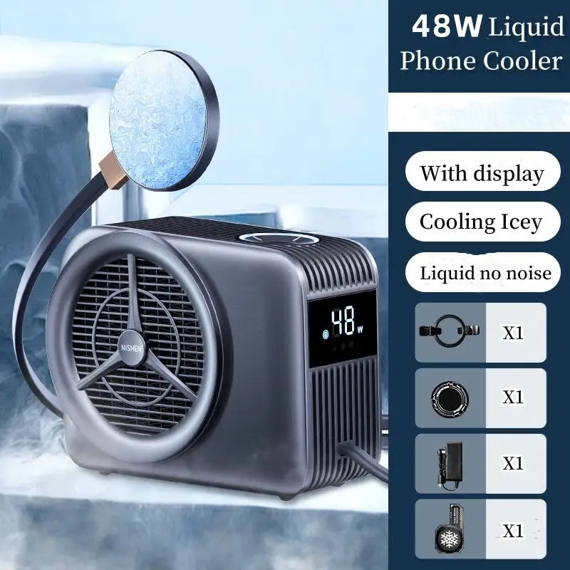 Phone Cooler 48W Liquid Cooled Radiator ultra-high power Innovative liquid cooling heat for Phone /tablet customize