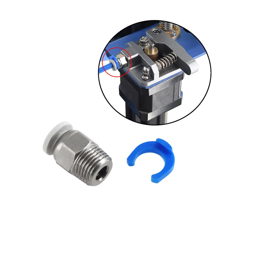 Pneumatic Fittings Connector Straight Air 3D Printer Copper For Ender 3 MK8 CR10 Extruder PC4-01 Perforated Pneumatic Connector customize