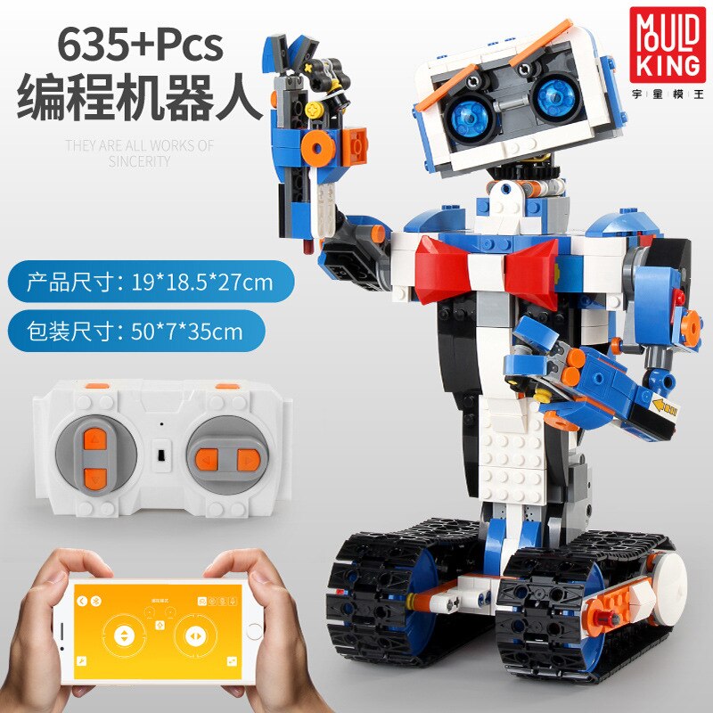 Programming Robot Children's Fun Educational Building Blocks Remote Control Building Block Toy Boy Gift customize