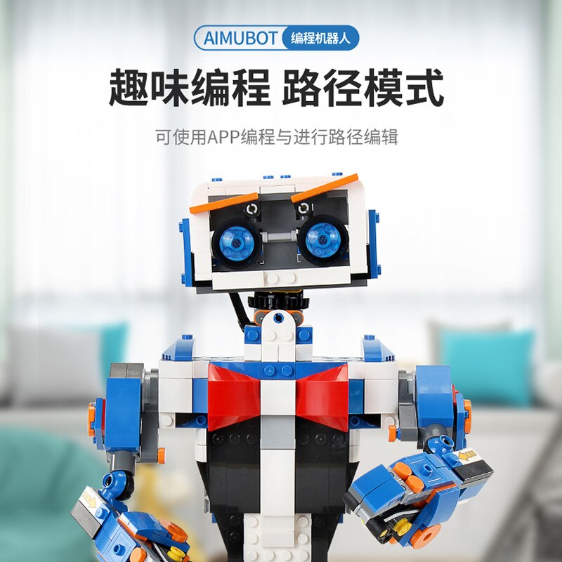 Programming Robot Children's Fun Educational Building Blocks Remote Control Building Block Toy Boy Gift customize