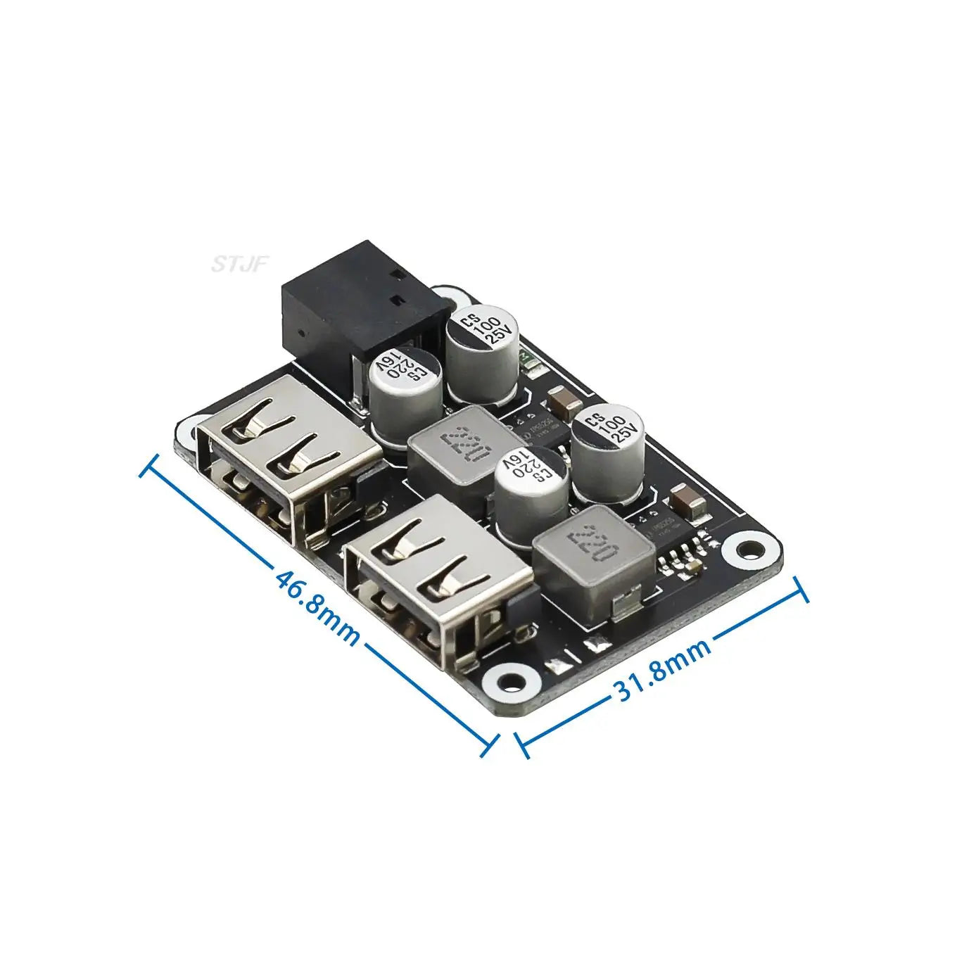 Custom QC3.0 QC2.0 Car USB Charging Buck Module Step Down Fast Quick Car Charger Board 24V 12V to 5V 9V Voltage Regulator DC Dual USB
