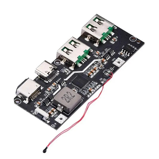 Custom QC4.0 QC3.0 LED Dual USB 5V 4.5A 22.5W Micro/Type-C USB Mobile Power Bank 18650 Charging Module Temperature / Circuit Protection