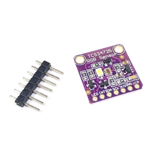 Custom Color Sensor TCS34725 with IR Filter and White LED for Arduino UNO R3