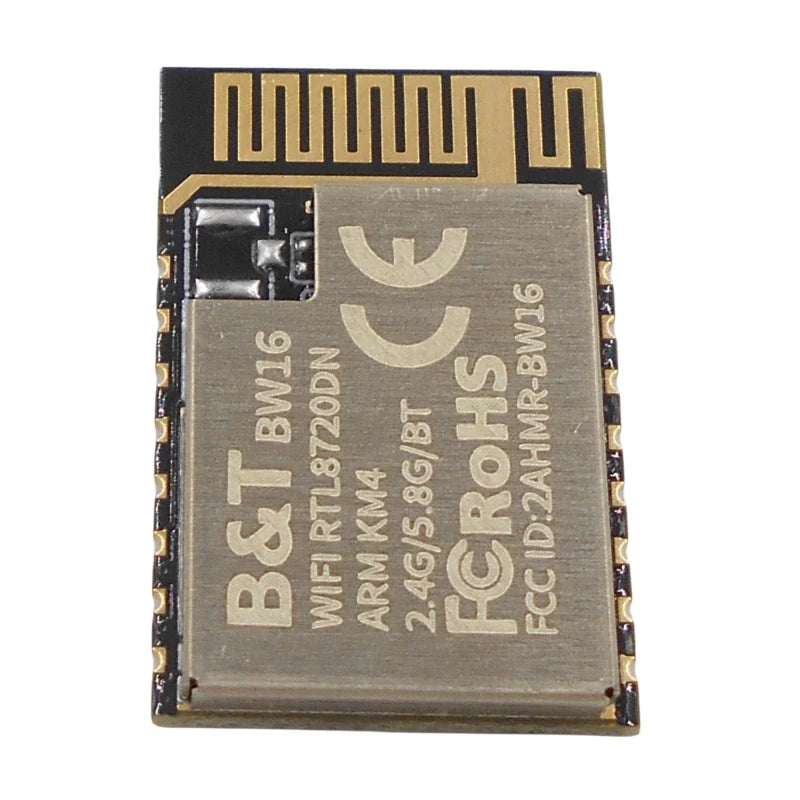 Custom dual band WiFi+low-power Bluetooth 5.0 module onboard/external antenna BW16