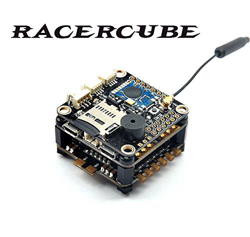 RacerCube SP Racing F3 EVO Flight Controller Integrated 4in1 ESC PDB MWOSD Frsky 8CH PPM SBUS Receiver F19759 customize