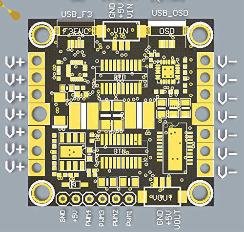 RacerCube SP Racing F3 EVO Flight Controller Integrated 4in1 ESC PDB MWOSD Frsky 8CH PPM SBUS Receiver F19759 customize