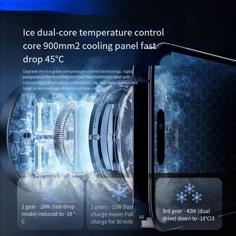 Radiator Magnet Wireless Charger 5 seconds Fast Cooling Cooling Charging Usb Rechargeable customize