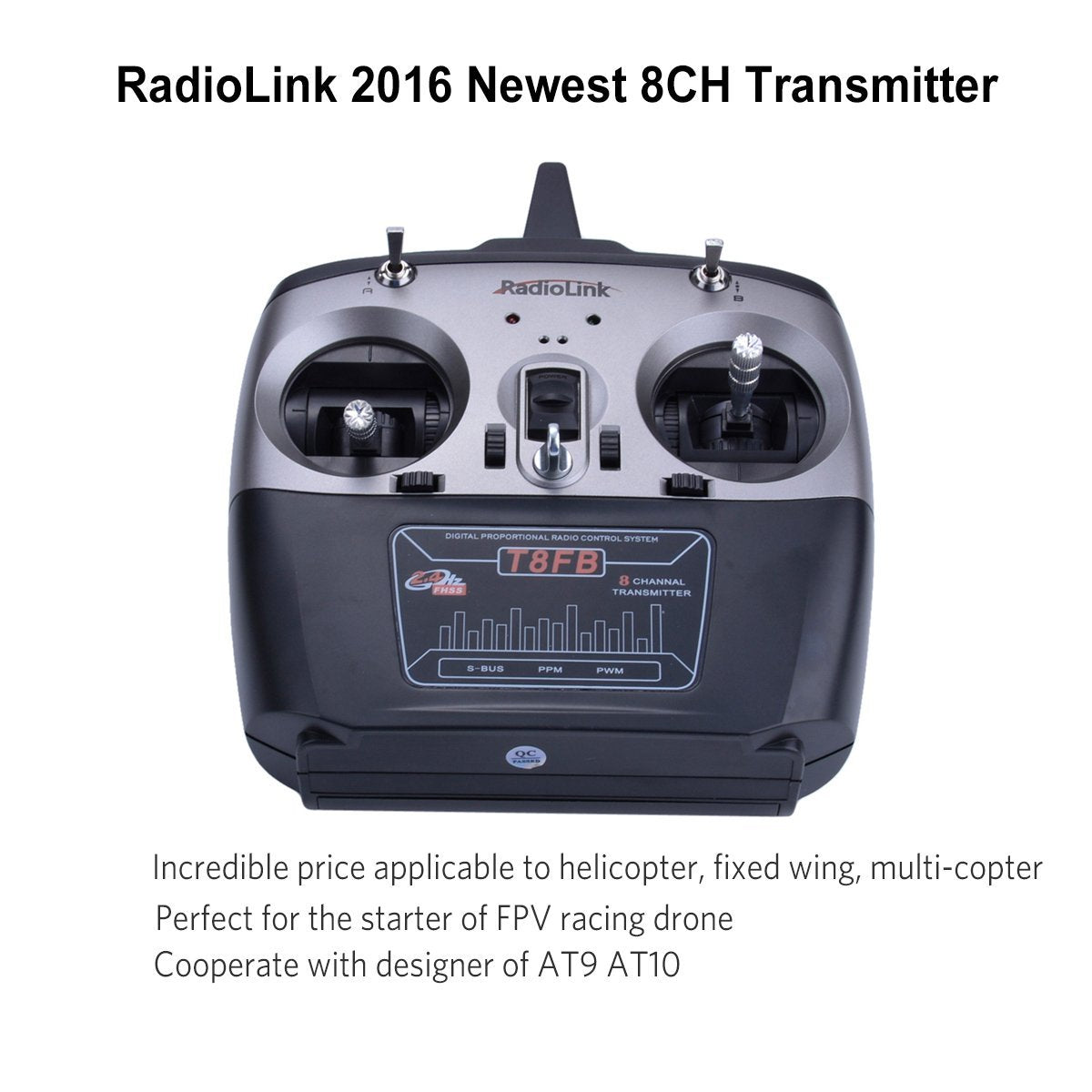 Radiolink T8FB 2.4GHz 8ch RC Transmitter R8EF Receiver Combo Remote Rontrol for RC Helicopter DIY RC Quadcopter Plane customize