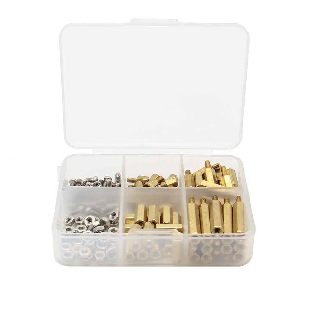 Raspberry Pi 120Pcs M2.5 Series Hex Brass Spacers Standoffs+Nuts+Screws Kit Accessories for Raspberry Pi 4 Model B/3B+/3B/2B/B+ customize