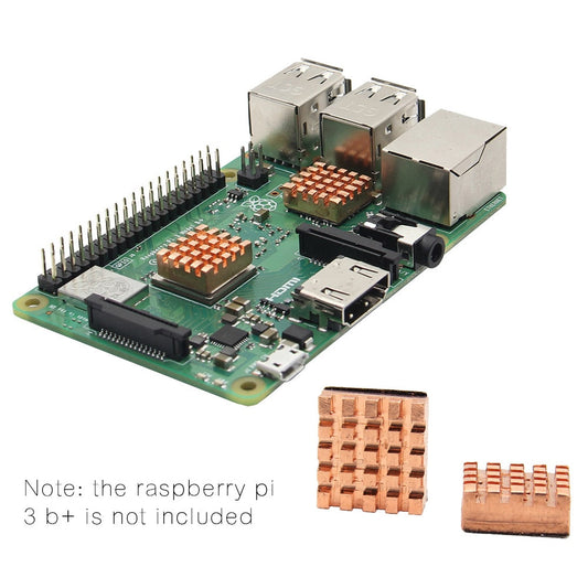 Raspberry Pi 3 B+ Heatsink Heat Sink 2Pcs Copper Heat Sink for Raspberry Pi 3 Model B+ customize