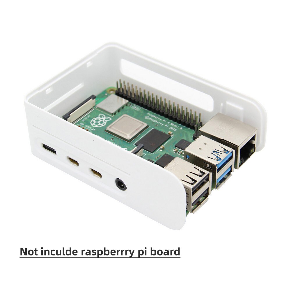 Raspberry Pi 4 ABS Protective Case/Box with DC 5V 4010 Cooling Fan for Raspberry Pi 4 Model B Only customize