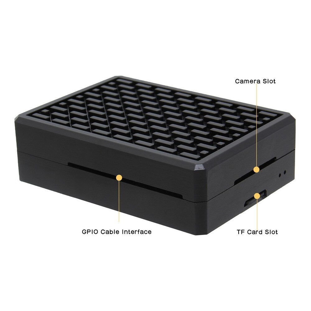 Raspberry Pi 4 Case, Aluminum Alloy Metal Case for Raspberry Pi 4 Model B Only customize