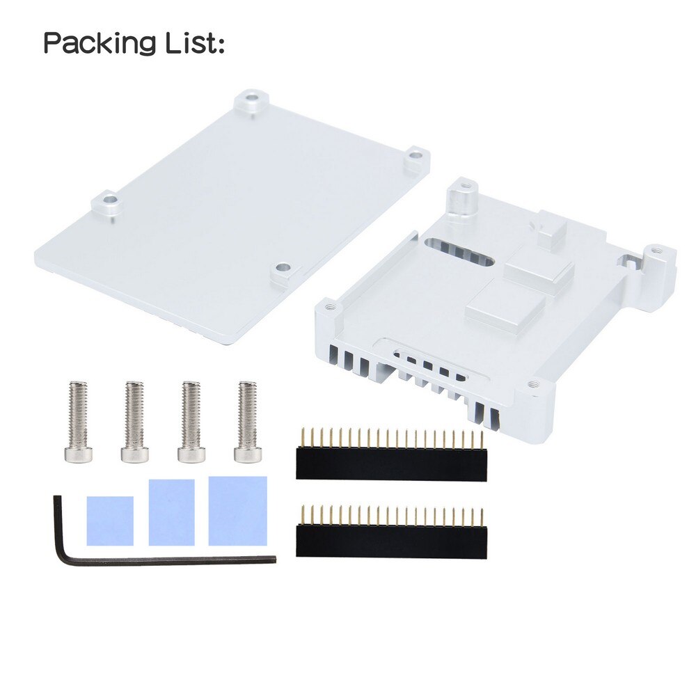 Raspberry Pi 4 Case, Passive Cooling Aluminum Alloy Protective Shell Metal Enclosure for Raspberry Pi 4 Model B customize